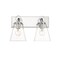 Z-Lite Harper 2 Light Vanity, Chrome & Clear 483-2V-CH - alternate 5